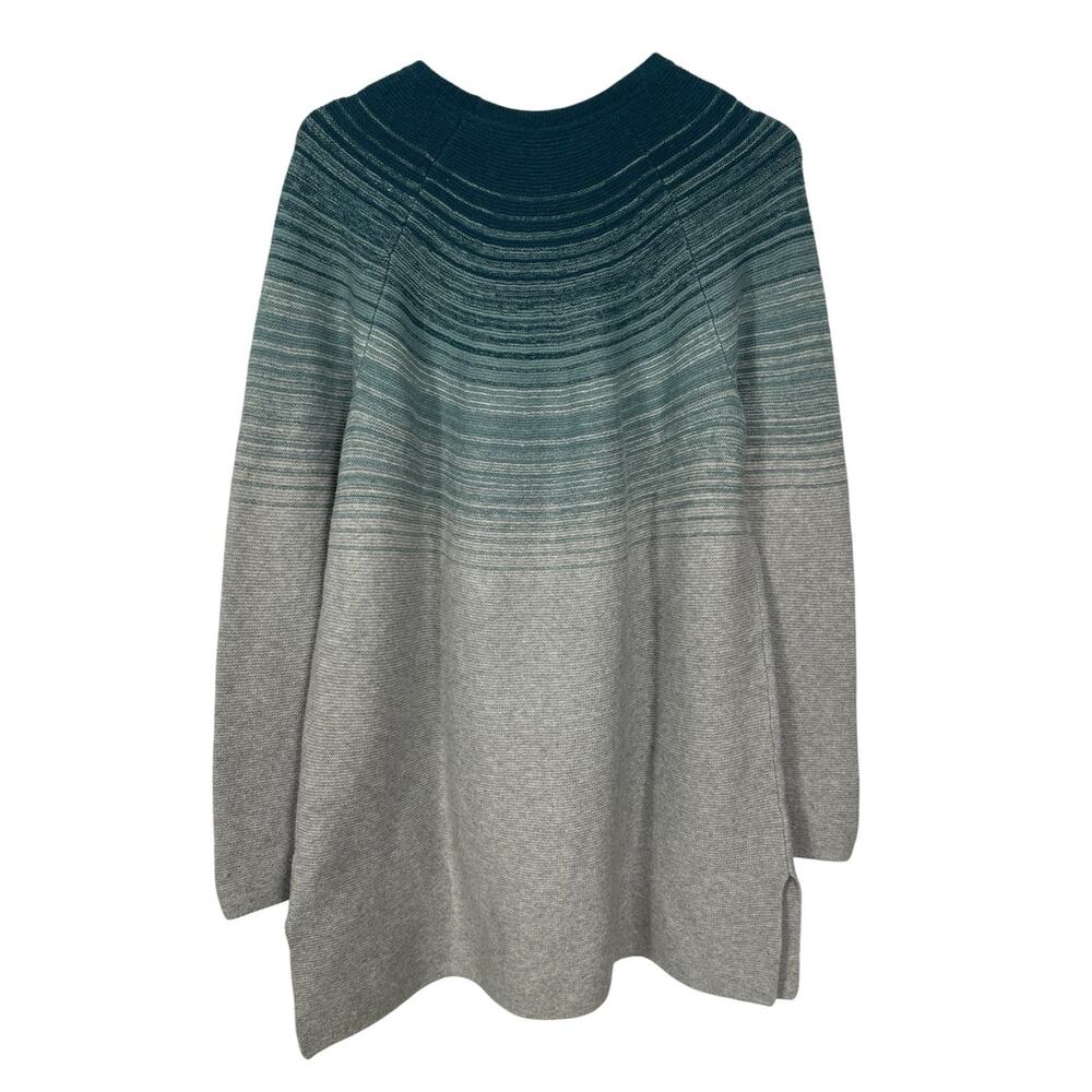 J. Jill Ombre Tunic Sweater Grey Blue Size Large Tall NEW - Picture 6 of 11